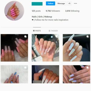 9K Beauty Nails Instagram Account for sale