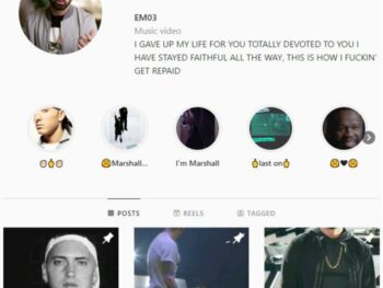 100K Eminem Music Instagram Account for sale