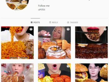 100K Food Mukbang Instagram Account for sale