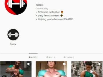 10K Bodybuilding Gym Instagram Account for sale