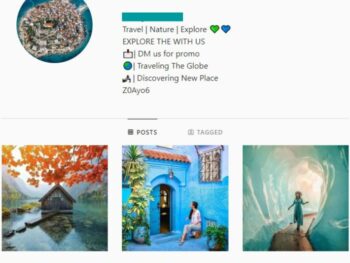 20K Travel Nature Instagram Account for sale