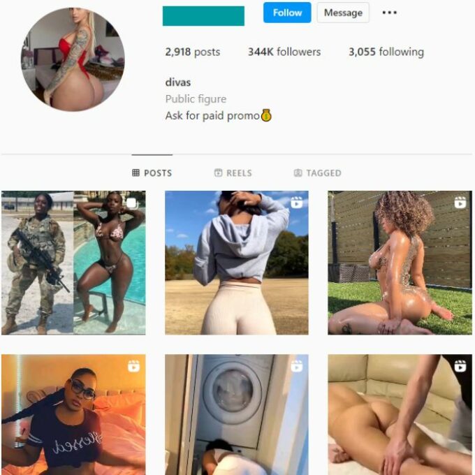 340K Babes Models Instagram Account for sale