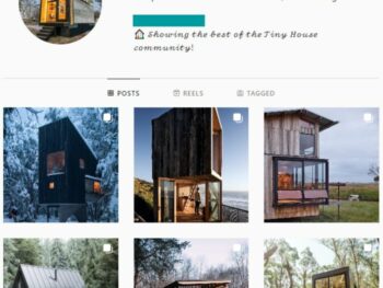 55K Tiny Houses Instagram Account for sale