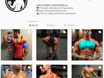 10K Male Fitness Gym Instagram Account for sale