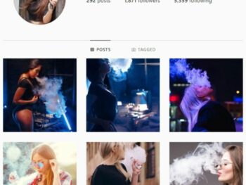 1K Smoke Vape Instagram Account for sale