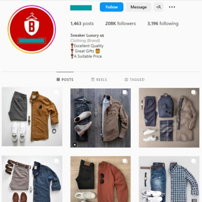 200K Fashion Outfits Instagram Account for sale