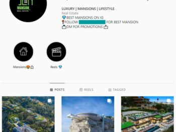 2K Luxury Homes Instagram Account for sale