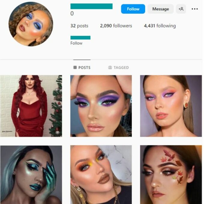 2K Makeup Beauty Instagram Account for sale