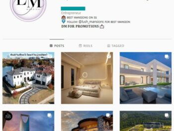 3K Luxury Homes Instagram Account for sale