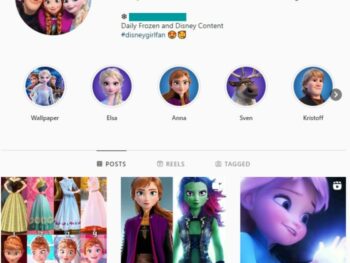 55k Disney Frozen Instagram Account for sale