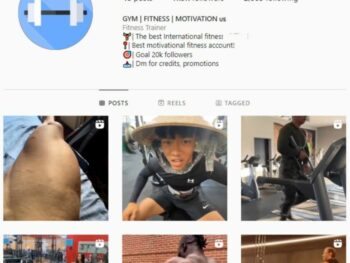 10K Bodybuilding Gym Instagram Account for sale