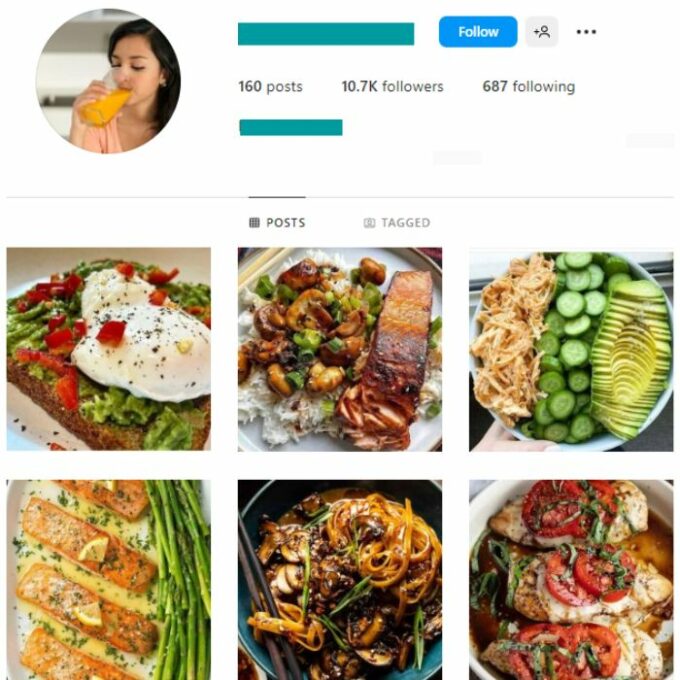 10K Keto Diet Food Instagram Account for sale