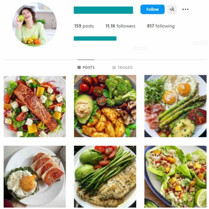 11K Keto Diet Food Instagram Account for sale