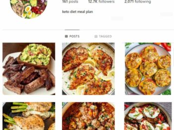 12K Keto Diet Food Instagram Account for sale