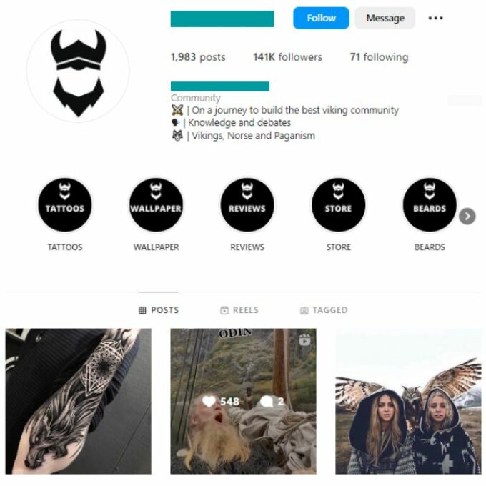 140K Ink Tattoo Instagram Account for sale