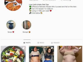 85K Fitness Fat-loss Instagram Account for sale