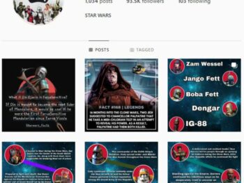 90K Starwars Instagram Account for sale