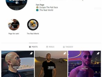 100K Motivation Andrew Tate Instagram Account for sale