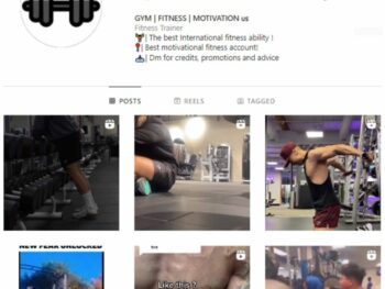 10K Male Fitness Gym Instagram Account for sale