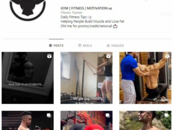 10K Male Fitness Gym Instagram Account for sale