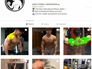 10K Male Fitness Gym Instagram Account for sale