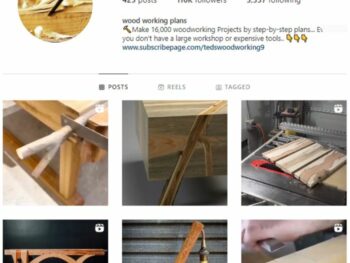 110K Woodworking Carpenter Instagram Account for sale