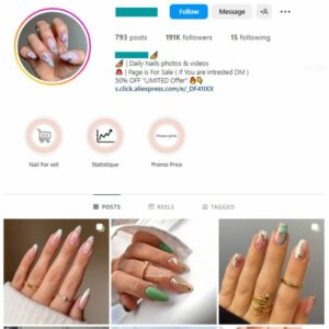 185K Beauty Nails Instagram Account for sale