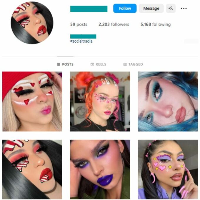 2K Makeup Beauty Instagram Account for sale