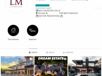 5K Real Estate Mansions Instagram Account for sale