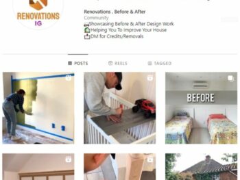 80K Real Estate Renovations Instagram Account for sale