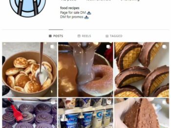 100K Food Desserts Instagram Account for sale