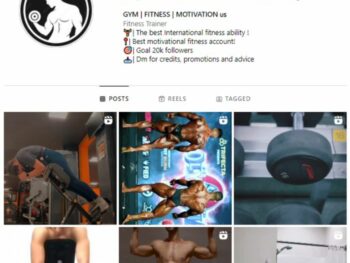 10K Male Fitness Gym Instagram Account for sale