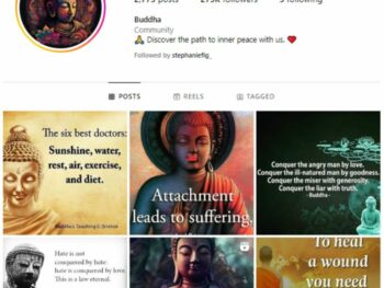 270K Buddhism Quotes Instagram Account for sale
