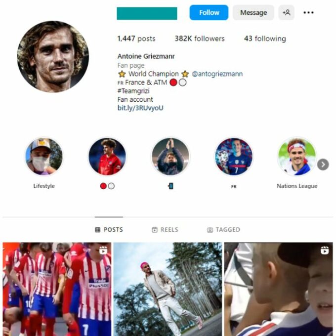 380K Soccer Football Instagram Account for sale