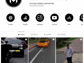 100K Money Motivation Instagram Account for sale
