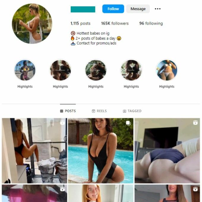 160K Babes Models Instagram Account for sale