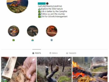 185k Camping Outdoors Instagram Account for sale