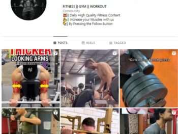 19K Male Fitness Gym Instagram Account for sale