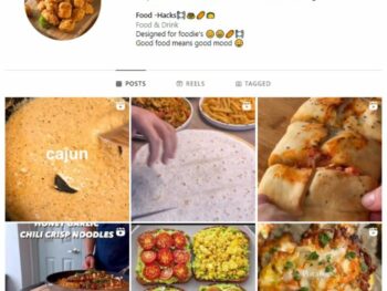 1K Nutrition Food Instagram Account for sale