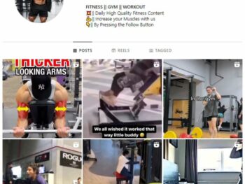 20K Male Fitness Gym Instagram Account for sale