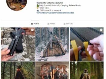 20K Survival Camping Instagram Account for sale