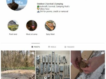 20k Camping Outdoors Instagram Account for sale