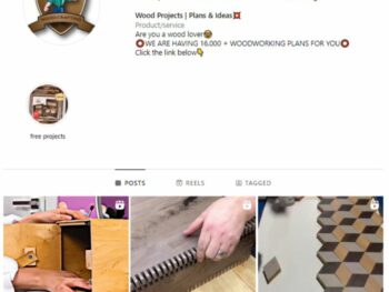 700K Woodworking Carpenter Instagram Account for sale