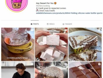 760K Food Desserts Instagram Account for sale