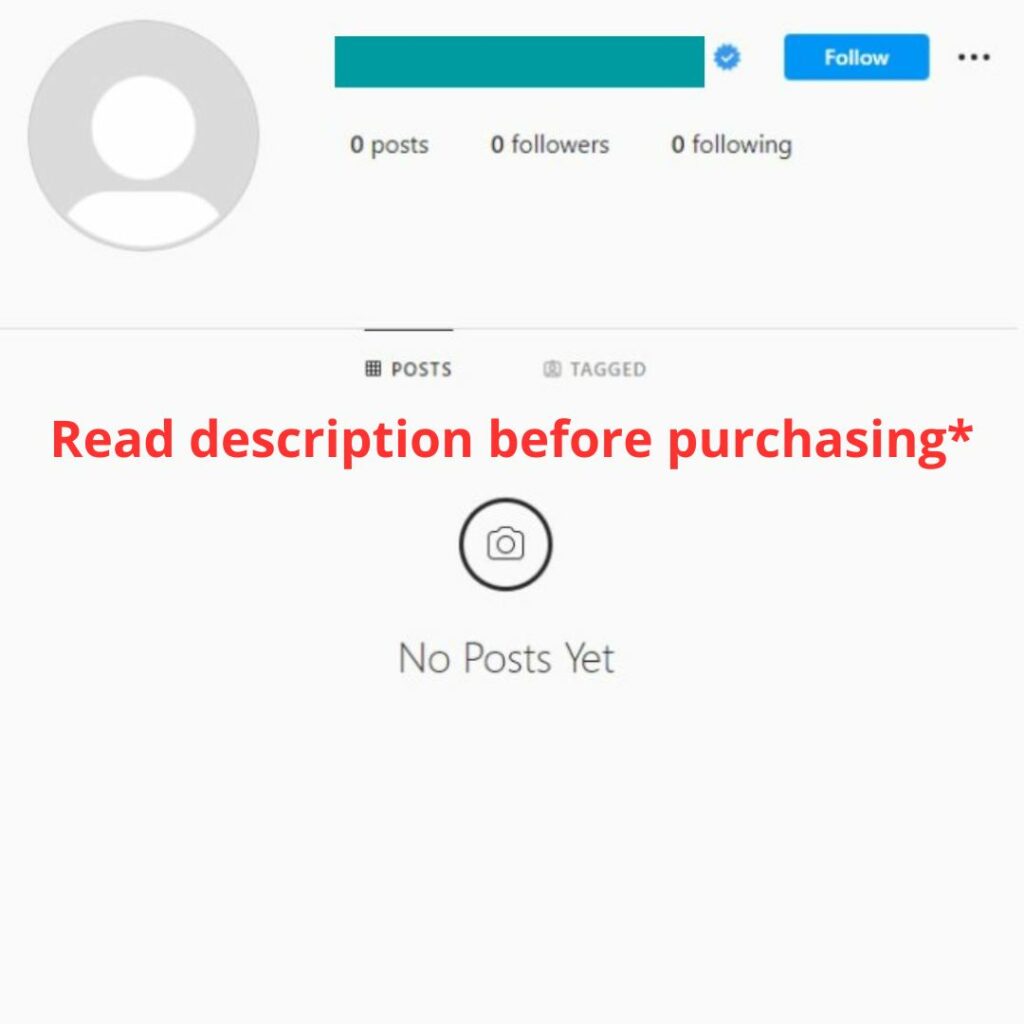 Meta Verification Enabled Instagram Account for Sale