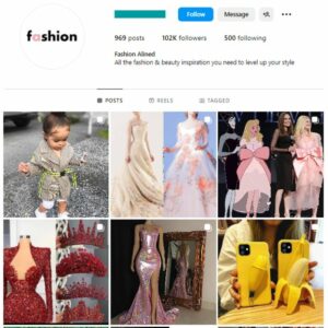 100K Women's Fashion Outfits Instagram Account for sale