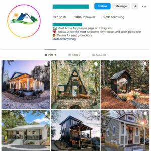 105K Tiny Houses Instagram Account for sale