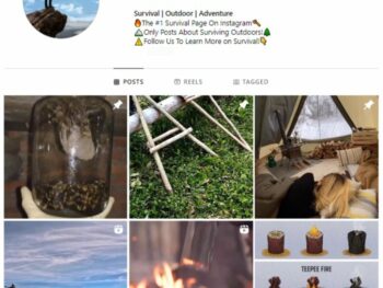 110k Camping Survival Instagram Account for sale