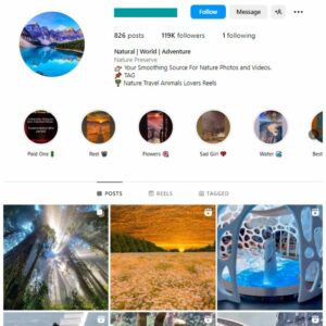 115K Animals Nature Travel Instagram Account for sale