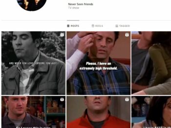 130K Friends TV Show Instagram Account for Sale